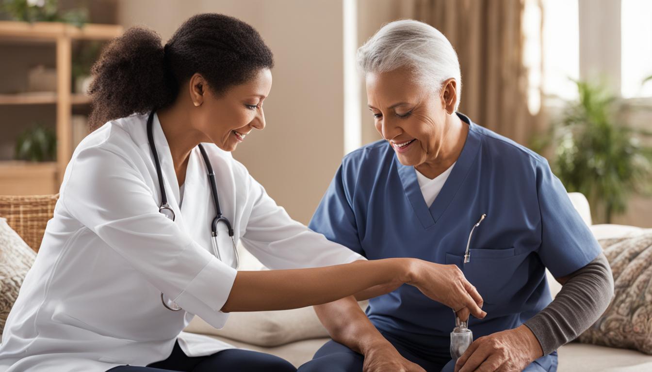 Home health care for pain management